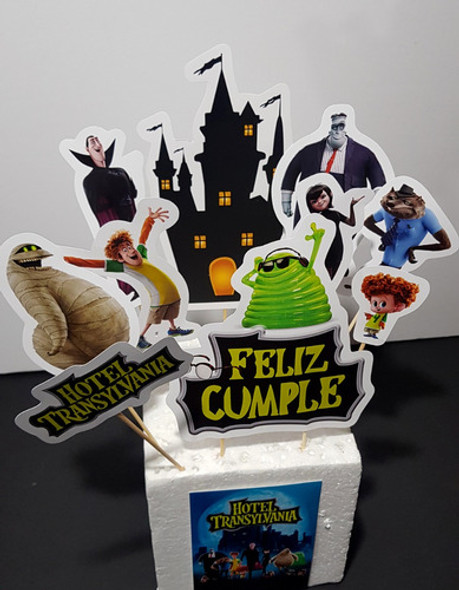 Adorno Torta Deco Feliz Cumple Pelicula Hotel Transylvania 0