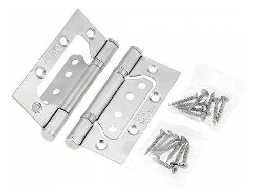 Bisagra Municion Omega Acero Inox 100x75x2,1mm 12 Und Of 0