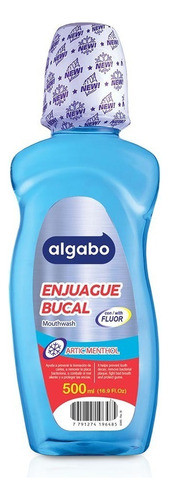 Caja X36 Enjuague Bucal Artic Menthol 500ml Algabo 0