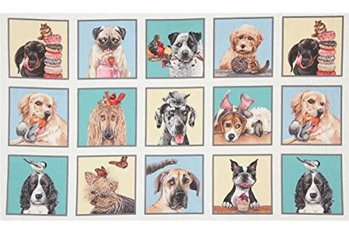 Elizabeths Studio Doggie Drama 24  Novedad Perro Panel Crema 0