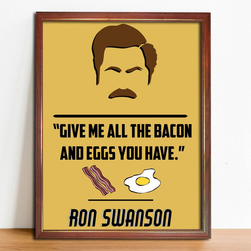 Cuadro Decorativo Poster Ron Swanson Parks & Recreation 0