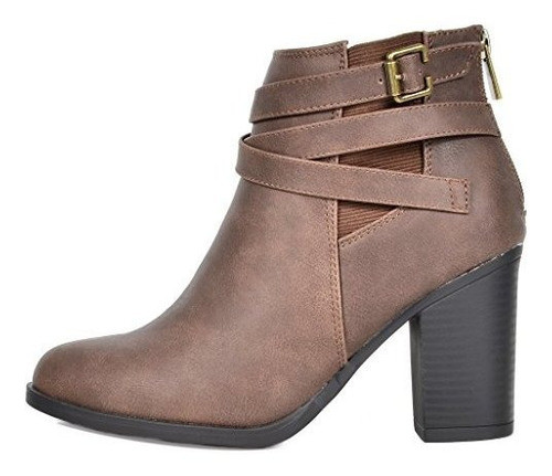 Toetos Chicago Botines De Tacon Grueso Para Mujer 1