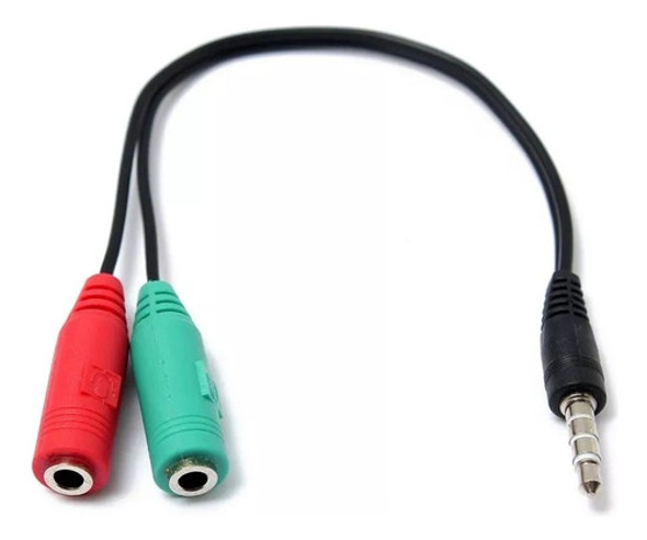 Cable Adaptador Jack 3.5 Mm Celular Ps4 A Mic Y Auricular Pc 0