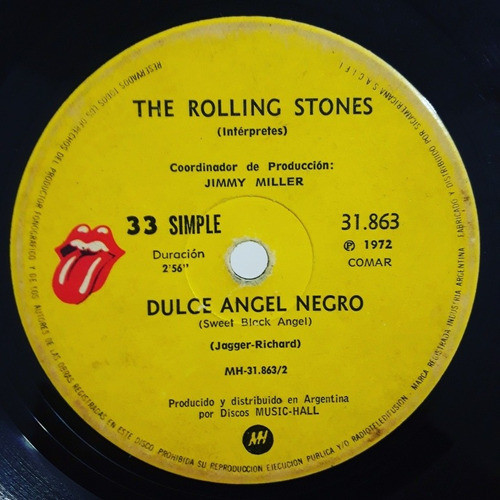 The Rolling Stones Simple Dulce Angel Negro 0