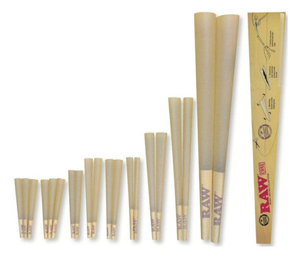 Pacote Variado De 20 Cones Rolling Paper Rawket Launcher 0