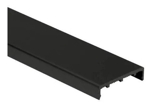 Perfil Tapacanto Aluminio Negro Aplicar Canto Mdf Aglo 3 Mt 0