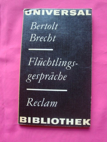 Conversacion De Refugiados - Bertilt Brecht - Aleman 0