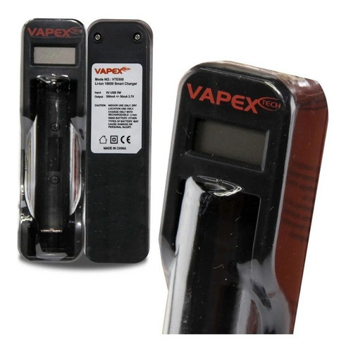 Cargador Para Baterias Li-on 18650 Con Display Vapex Vte500 1