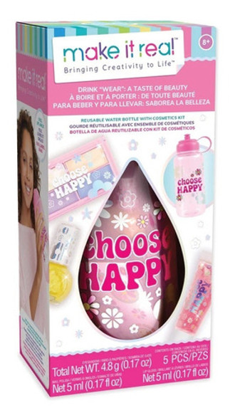 Botella Con Accesorios. Maquillaje. Make It Real. Mpuy 0