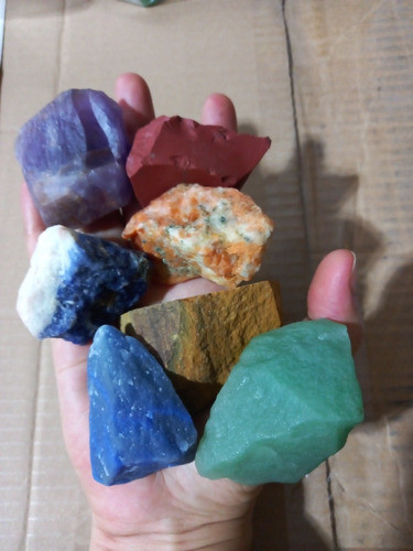 Pedra Quartzo Ametista Calcita Sodalita Jaspe 7 Chakras C331 1