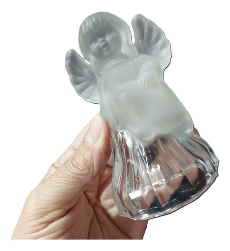 Sino Vidro Anjo Raro 11,5x7x6cm 270g Antigo Raro Ótimo Estad 0