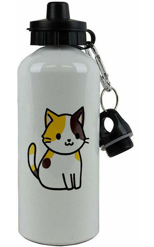 Botella Aluminio Hoppy Doble Tapa Gatos Ar9 0