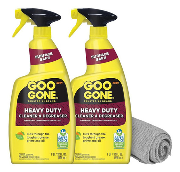 Goo Gone Heavy Duty Cleaner & Degreaser Spray Con Toalla De 0