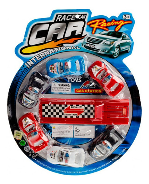 Set De 6 Autos Deportivos Con Lanzador 0