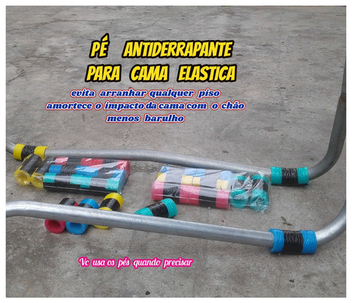 Pés Para Pula Pula Anti Ruido Evita Arranhar Piso Kit C/16 1