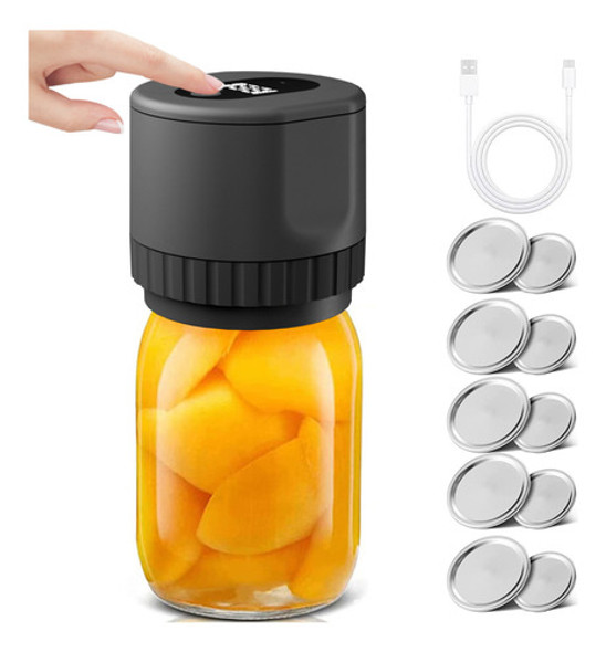 Frasco Elétrico Sem Fio Capper Jar Lids Mason Jar Vacuum 0