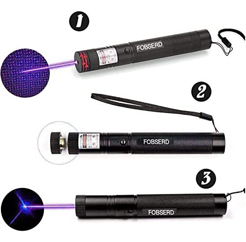 Puntero Laser Purpura De Alta Potencia De Largo Alcance Usb 1