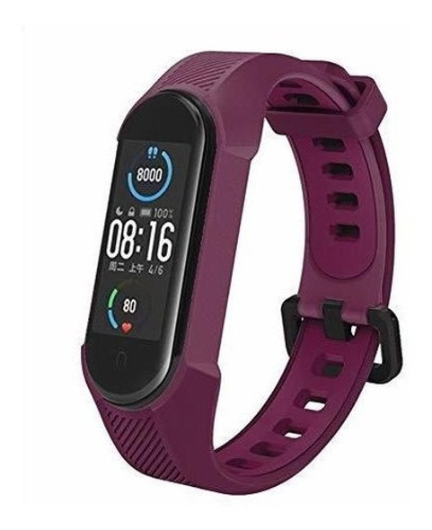 Malla Para Xiaomi Mi Band 6/5 Amazfit Band 5 Ciruela 1