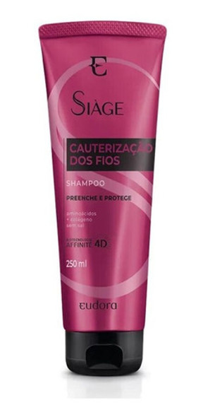 Shampoo Eudora Siàge Cauterização Dos Fios 250ml 0 Shampoo Eudora Siàge Cauterização Dos Fios 250ml 0