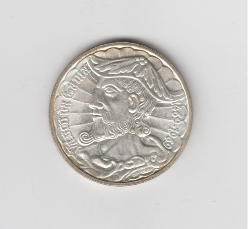 Moneda Portugal 50 Escudos Año 1969 Plata Excelente 1