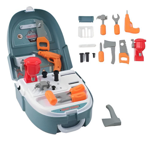 Valija De Juguete Con Set De Herramientas Mochila 18 Piezas 1