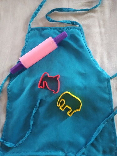 Kit Delantal Palo De Amasar Y 2 Cortantes Xl 0