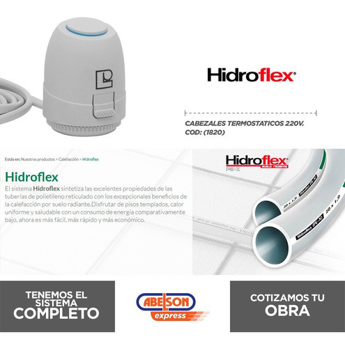 Cabezales Termostaticos 220v. (1820) Hidroflex   Abelsonxp 1