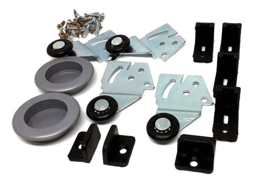 Kit Puertas Corredizas Colgante Simple Para 2 Hojas 1