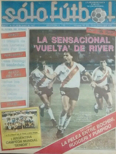 Revista Solo Futbol 81 Tapa River Poster Laferrere 0