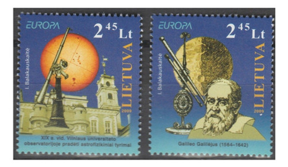 2009 Europa- Espacio Astronomia- Lituania (sellos) Mint 0