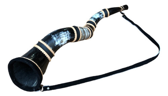 Berrante 5 Chifres De Boi Emendas De Couro Profissional 0