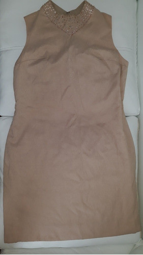 Vestido De Dama Mujer Antiguo Beige  Ideal Teatro Talle S M 0