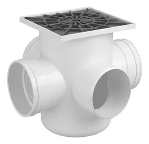 Pileta De Patio 4 Bocas Sifonada 20x20 110/63 Mm Pf 0