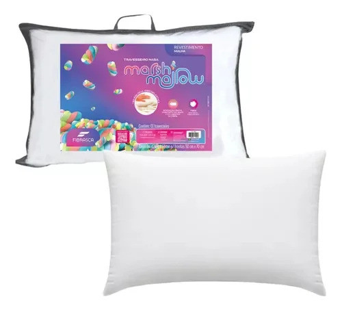 Travesseiro Marshmallow - Fibrasca 65x42cm Fibras Macias 0