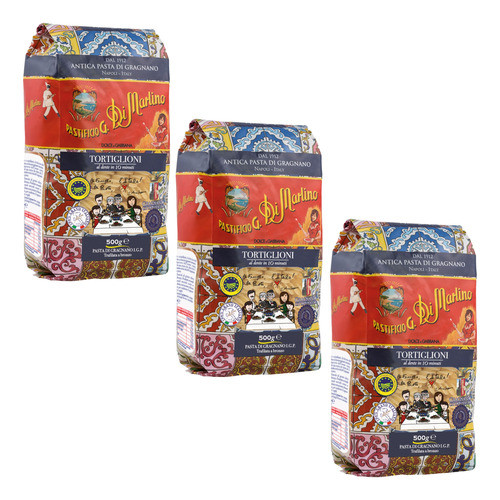 Pasta Italiana Gourmet Tortiglioni Di Martino D&g - Pack X 3 0