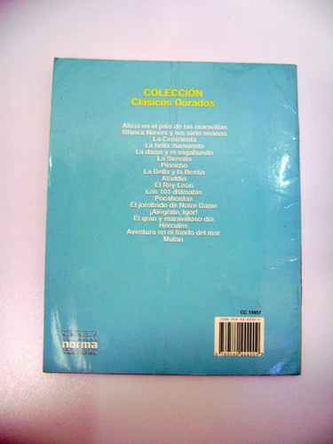 Mulan Disney Norma Coleccion Clasicos Dorados Papel Boedo 1