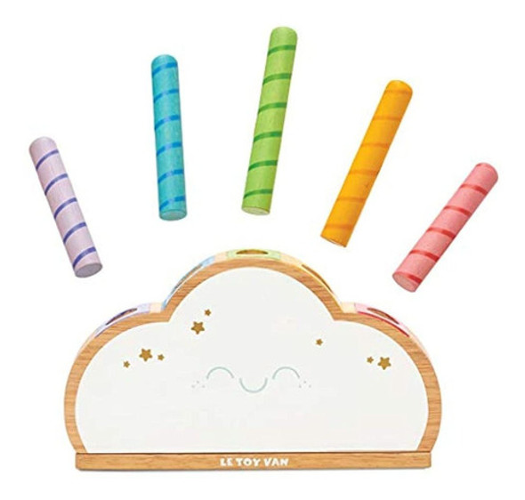 Le Toy Van Rainbow Cloud Pop Juguetes De Madera Premium Para 0