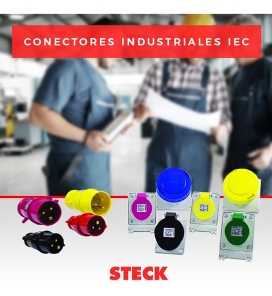 Ficha 3p+t 16a 380/440v 6h Vm Steck 1