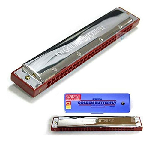 Mihwa Harmonica Golden Butterfly Tremolo 24 Holes Key Of C 0