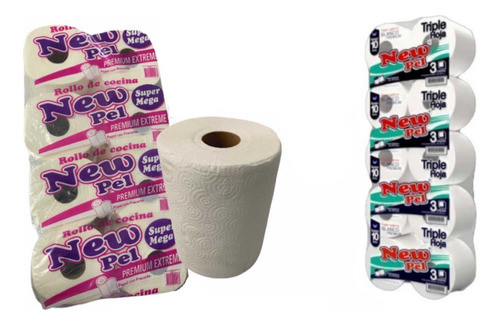 Papel Higienico Triple Hoja + Bolson Rollo Cocina 0