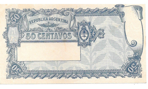 Billete 50 Centavos Progreso Bottero 1801 Muy Bueno Año 1942 1