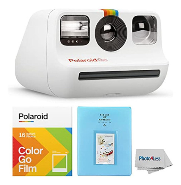 Polaroid Go Instant Mini Camera White + Polaroid Go Color Fi 0