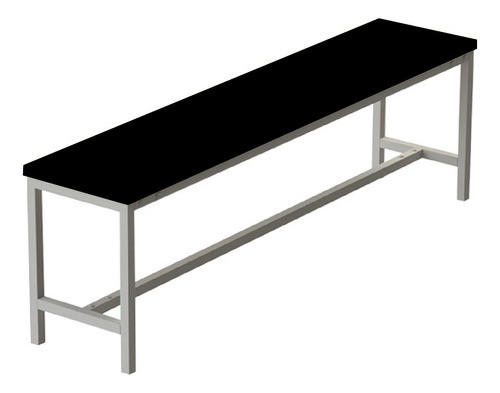 Banco Para Vestiário Reto 140cm - Base Em Aço - Varias Cores 0