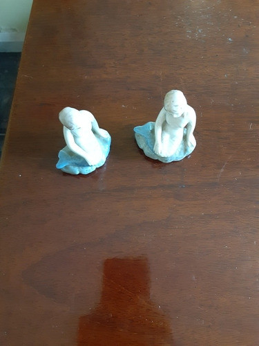 Sirenitas  Tipo Lladro Impecables X 2 1