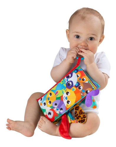 Libro Para Estimulación Del Bebe Colas De Animales Playgro 1