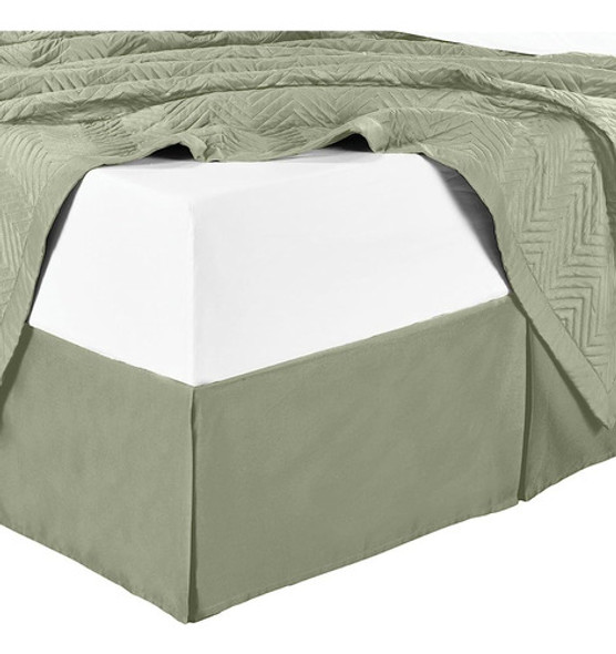 Sábanas 100% Algodón Faldas De Cama (caída De 15 Pulgadas) 4 0