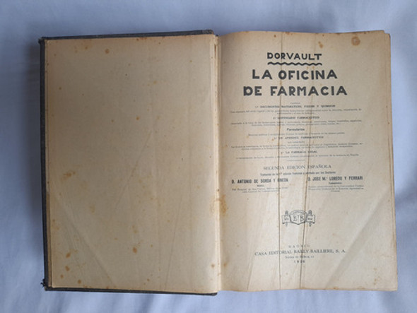 La Oficina De Farmacia, Dorvault, 1930 0