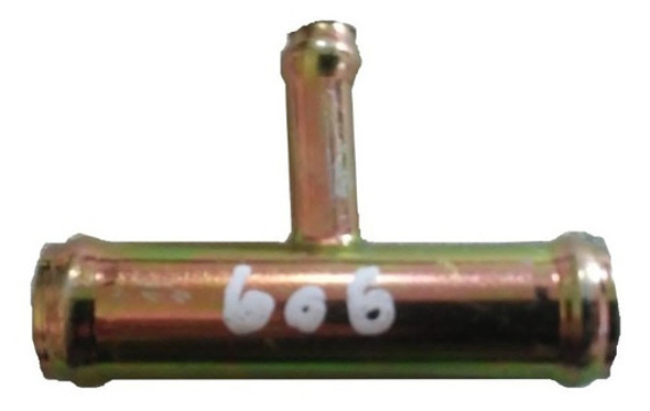 Caño Metalico Conector De Agua T 16 X 8 X 65 0