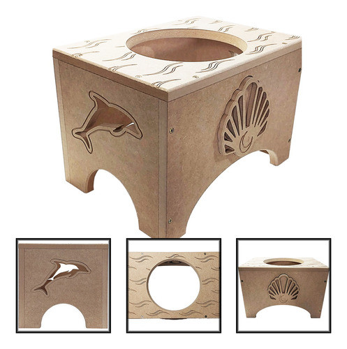 Banco Suporte Para Atabaque Iemanjá - Concha 0