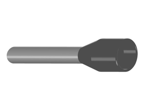 Terminal Tipo Pino P/1 Conductor, Cal 0,75mm2 Gris 0